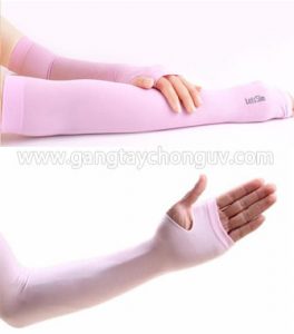 Găng tay chống nắng UV Let's Slim Hàn Quốc màu hồng